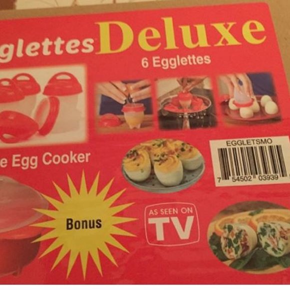 Egglettes Deluxe 6 Egglettes (Bonus: Microwave Egg Cooker) New - Picture 2 of 4
